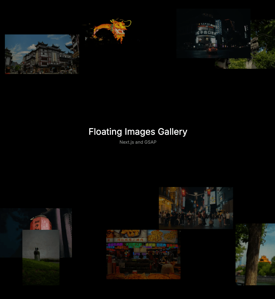 landpage imagenes flotantes